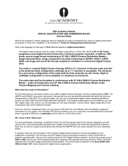 86th Academy Awards DIGITAL QUALIFICATION AND