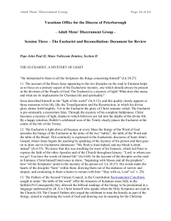 Adult Mens` Discernment Group Session Outlines