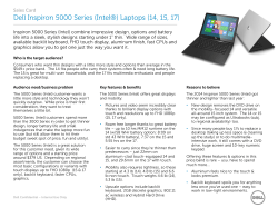 Sales Card Dell Inspiron 5000 Series (Intel&reg;) Laptops