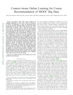 Context-Aware Online Learning for Course