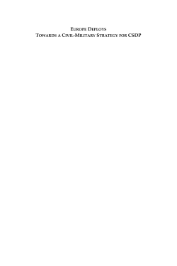 EUROPE DEPLOYS TOWARDS A CIVIL