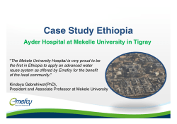 Ayder Hospital at Mekelle University, Ethiopia