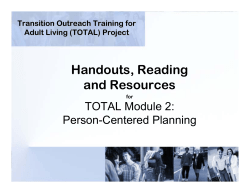 Module 2 Handouts and Resources