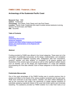 Archaeology of the Guatemala Pacific Coast