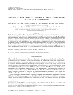 Measuring Health Spillovers for Economic Evaluation: A Case Study