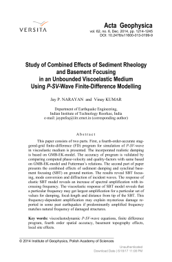 Study of combined effects of sediment rheology and basement