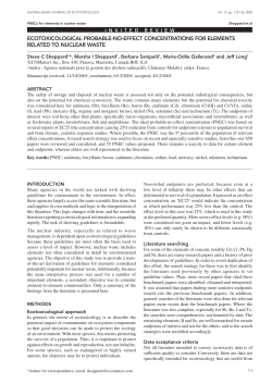 Free full text pdf - Australasian Society for Ecotoxicology
