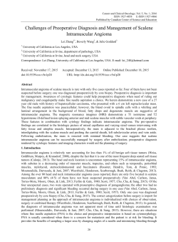 Challenges of Preoperative Diagnosis and Management of Scalene
