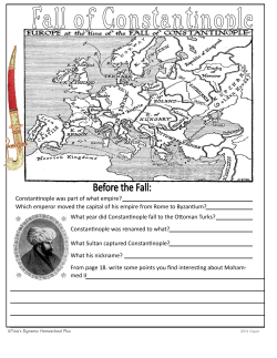 Which emperor moved the capital of his empire from Rome to