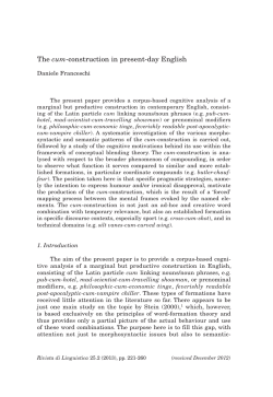 Daniele Franceschi - Italian Journal of Linguistics