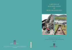 a review of research needs in irish archaeology