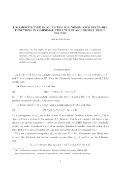 LOJASIEWICZ-TYPE INEQUALITIES FOR NONSMOOTH
