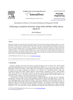 Analyzing evacuation decisions using multi