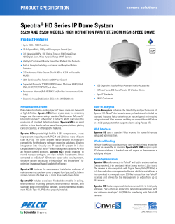 Spectra&reg; HD Series IP Dome System