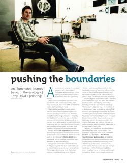 Simon Carver Pushing the Boundaries Melbourne