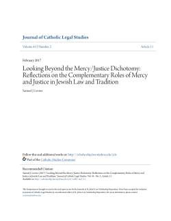 Looking Beyond the Mercy/Justice Dichotomy