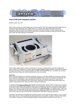 Chord CPM 3300 integrated amplifier