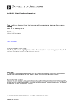 Tidal evolution of eccentric orbits in massive binary systems. A study