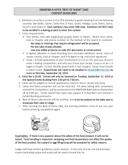 2016 Best of Show Cake Guidelines