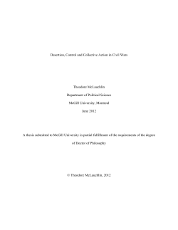 Desertion, Control and Collective Action in Civil