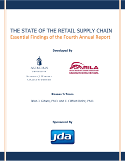 The State of the Retail Supply Chain - RILA