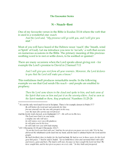 N &ndash; Nuach~Rest - Ruach (Breath of Life) Ministries