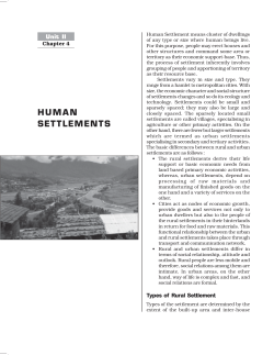 human settlements