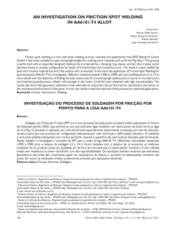 an investigation on friction spot welding in aa6181-t4 alloy