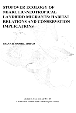 Stopover Ecology of Nearctic-Neotropical Landbird Migrants: Habitat