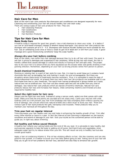 Hair Care for Men Tips for Hair Care for Men