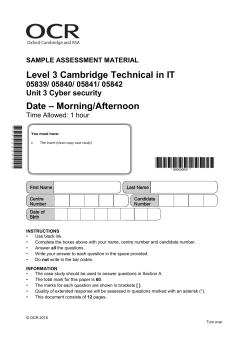 Unit 3 Cyber Security SAM