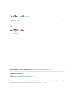 Google`s Law - BrooklynWorks