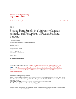 Second-Hand Smoke in a University Campus