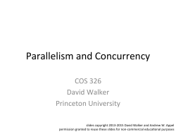 Parallelism and Concurrency - Cs.princeton.edu