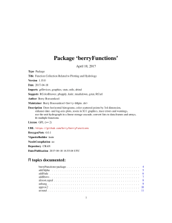 Package `berryFunctions`