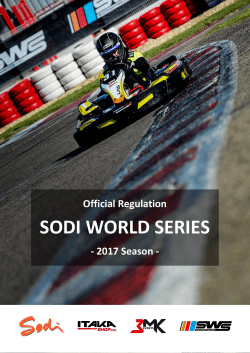 2017 Official SWS regulations