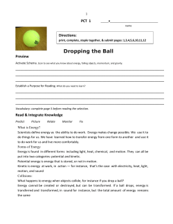 Dropping the Ball