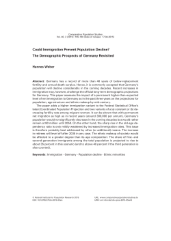 Could Immigration Prevent Population Decline?