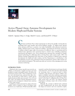 Active Phased Array Antenna Development for Modern Shipboard