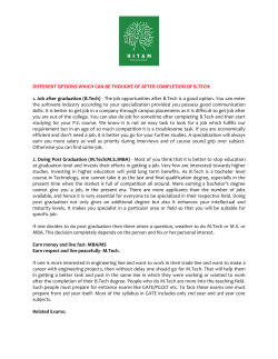 Know opportunities after study