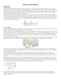 Canoe 101 Basics