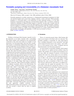 Peristaltic pumping and irreversibility of a Stokesian viscoelastic fluid