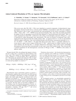 Anion-Catalyzed Dissolution of NO2 on Aqueous