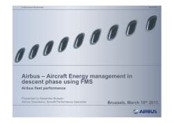 Aircraft Energy management in descent phase