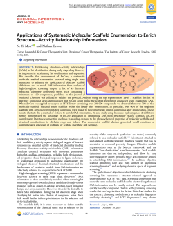 Applications of Systematic Molecular Scaffold