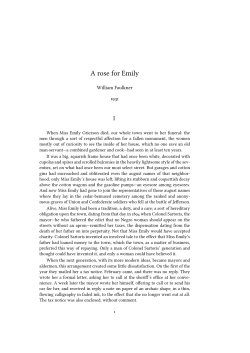 A rose for Emily