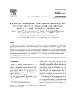 Capillary gas chromatography&ndash;atomic emission spectroscopy&ndash;mass