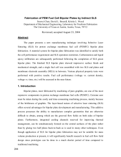 Fabrication of PEM Fuel Cell Bipolar Plates by Indirect SLS