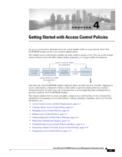 Getting Started with Access Control Policies