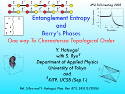 Edge States and Entanglement Entropy